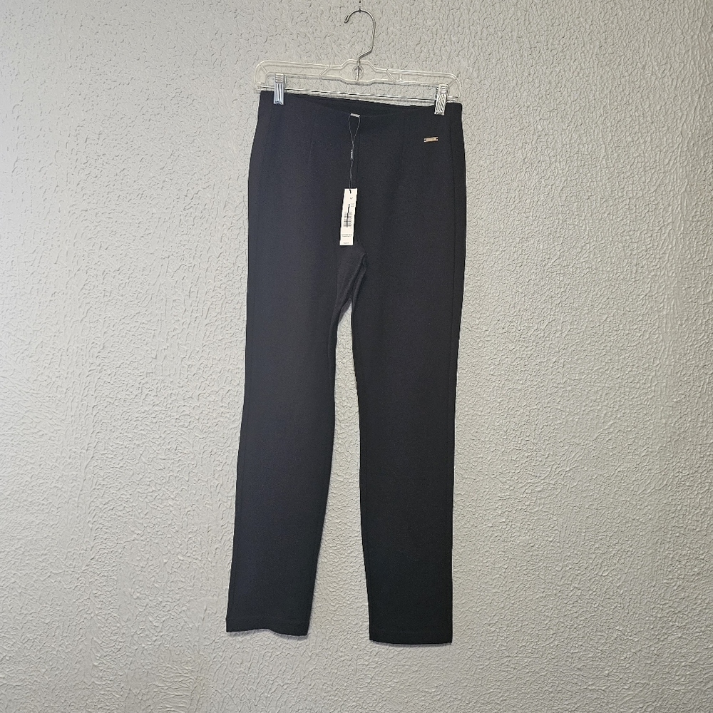 NEW Tahari Pull On Skinny Dress Trouser Pants Women's Size Small Black Petite